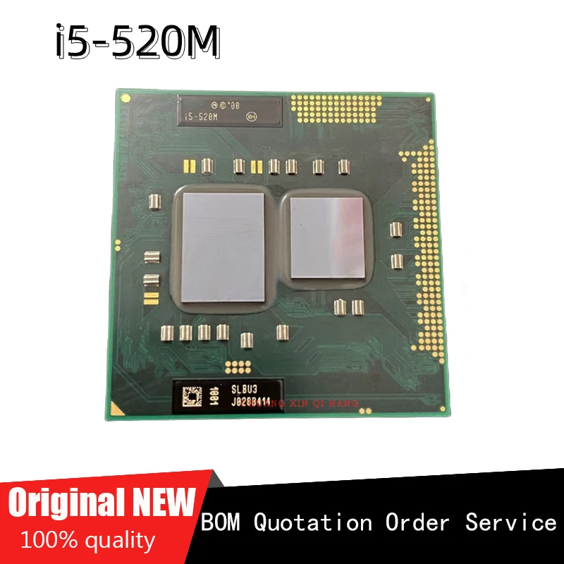 

Используется для смартфона, i5 520M, процессора SLBU3, двухъядерный Разъем G1 PGA 988, центральный процессор для ноутбука 2,4 ГГц, 3 Мб, 100% ГТ/с, исправно ...