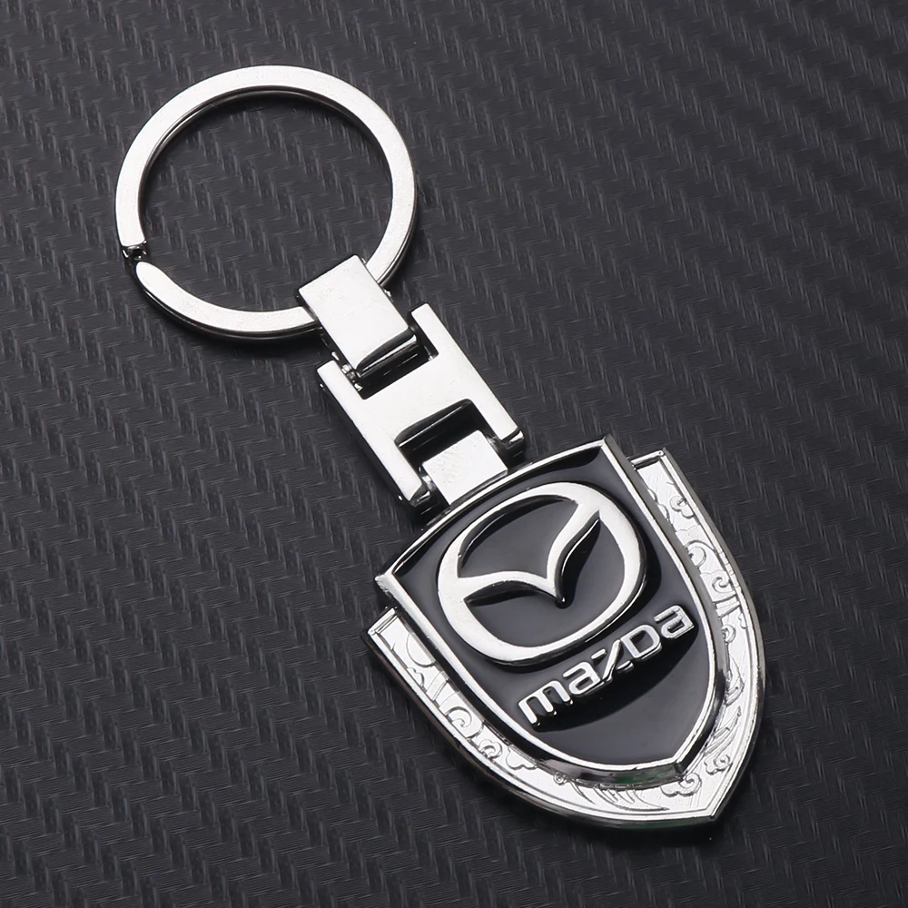 

Car 3D Metal Decor Keychain Key Chain Key Rings or Mazda Axela 2 3 5 6 CX-5 CX 7 CX-9 MX-5 decoration car styling