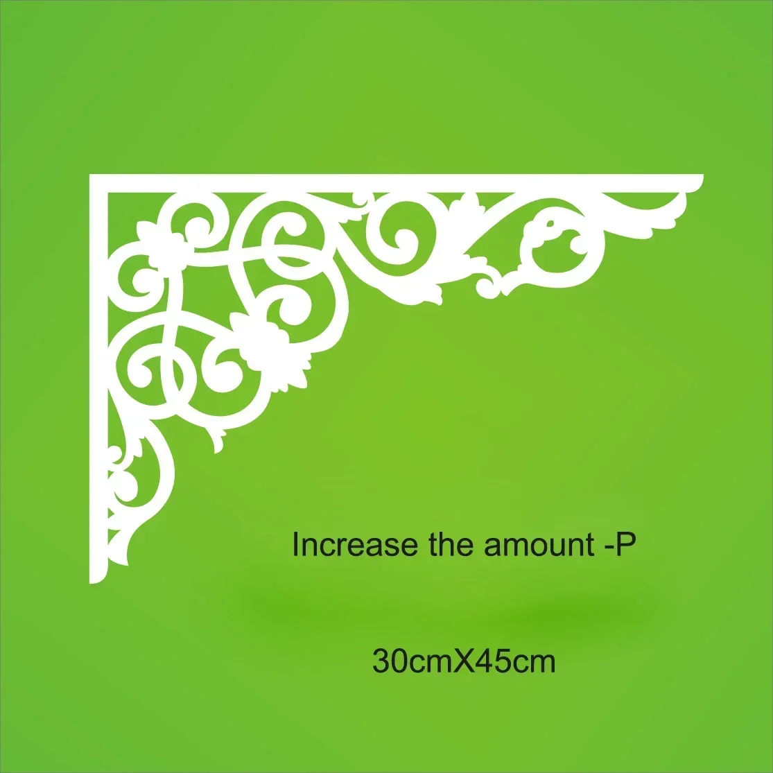 

ПВХ резной угловой цветок 2 шт.