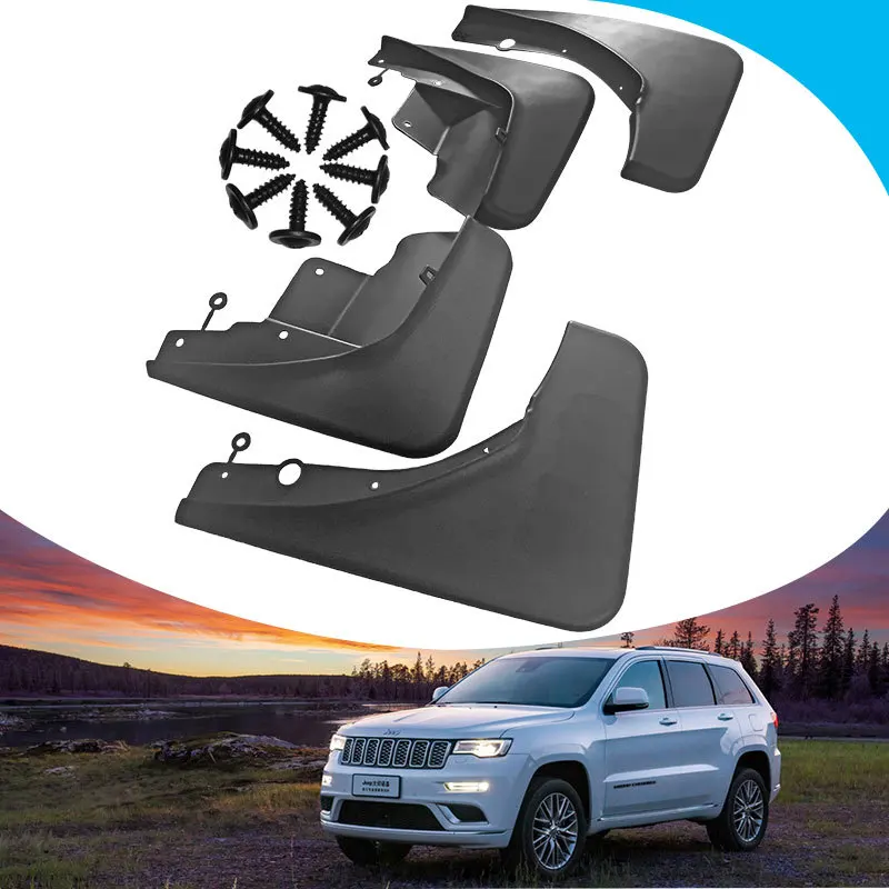 

For Grand Cherokee 2011-2019 Mud Flaps Auto Splash Guard Mudguards MudFlaps Front Rear Fender Anti-splash Guards Car Accessories