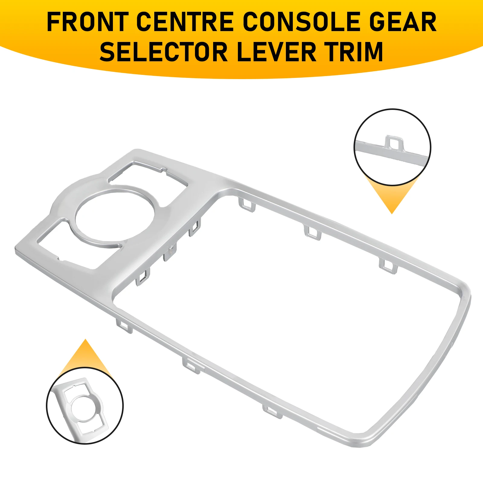 Рамка передней консоли Artudatech 4L0864260A Серебристая для Audi Q7 2007-2014 автомобильные