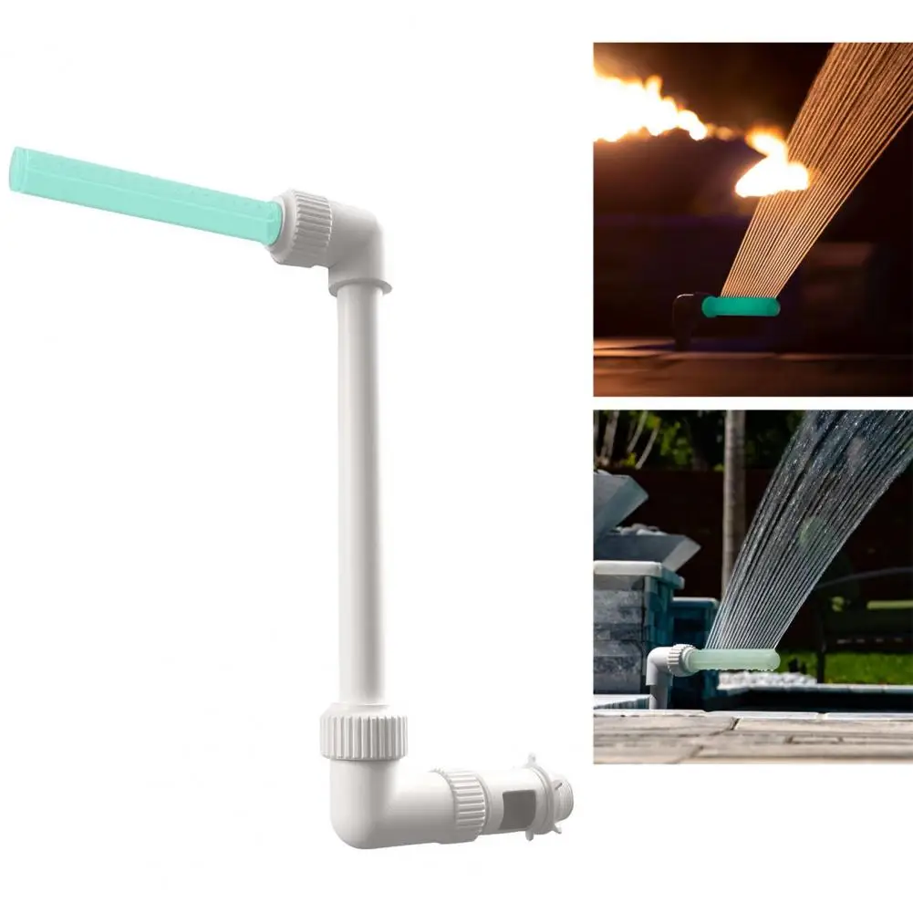 

Pool Fountain Plastic Luminous Pool Sprinkler Adjustable Threaded Interface Waterfall Spray Micro Landscape Pool Waterfall
