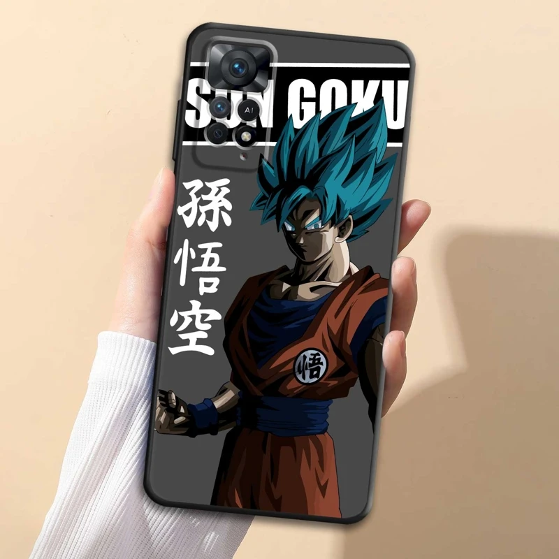 

Чехол Coque для Xiaomi Redmi Note 9S 8 9 10 11 12 4G 5G Pro 11T 10Pro NOTE11 10S 8T 11s NOTE12 Japan Anime Dragon Ball Goku