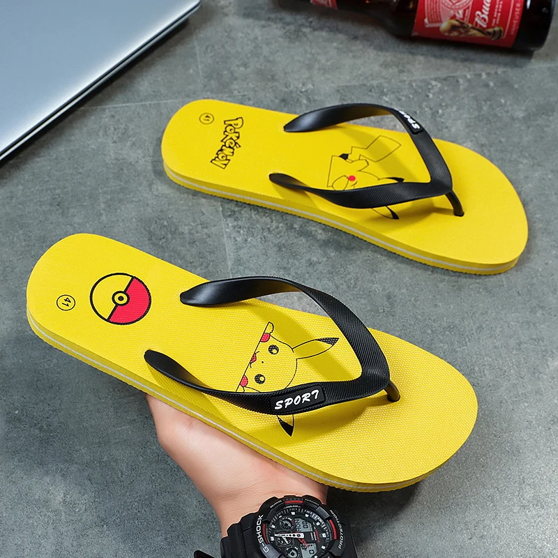 

Slippers Men's 2023 Summer New Outdoor Trend Flip-flop Slippers Home Cartoon Casual Shoes Men's Personalized Classic Beach Shoes