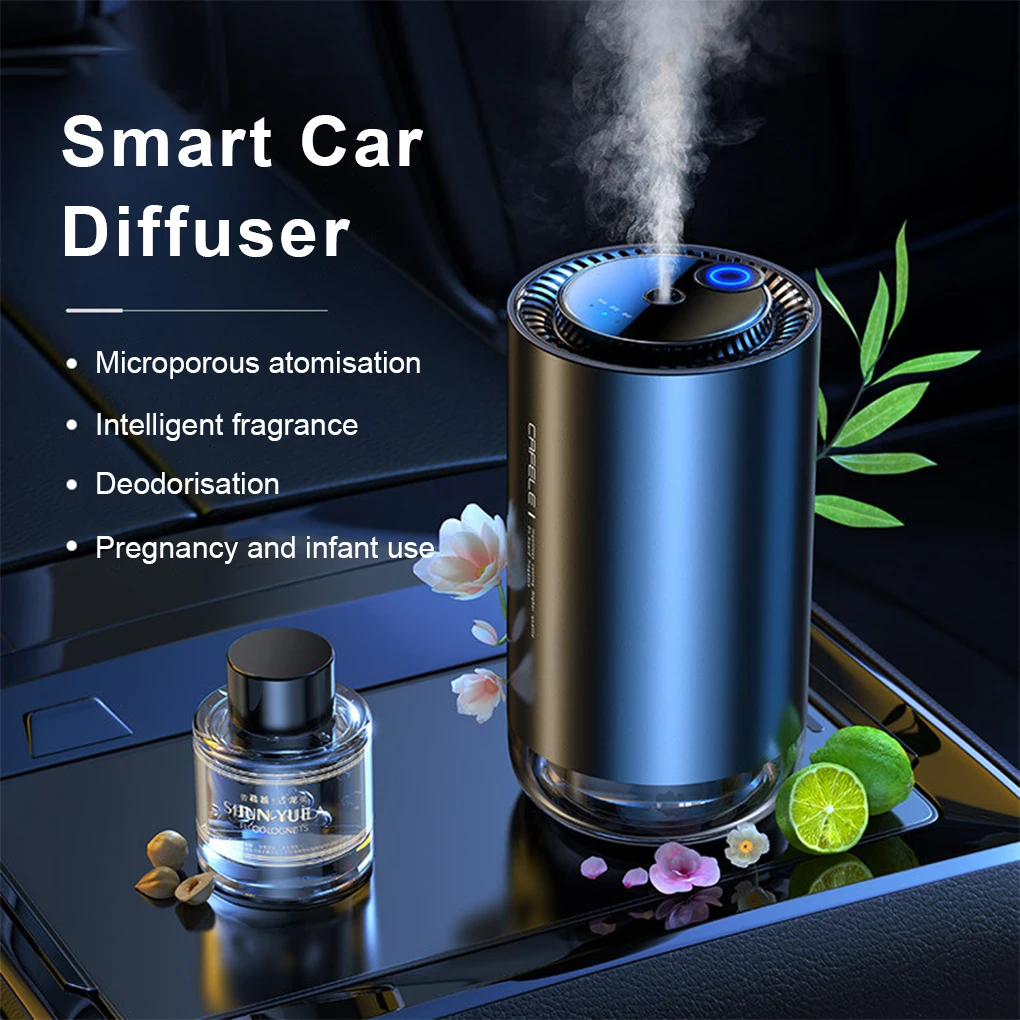 

PP Automotive Air Freshener Portable Wired 50ml Wireless Home Working Table Bedroom Humidifier Self-closing Diffuser