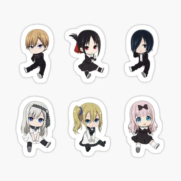 

5 шт. наклеек для украшения фона Kaguya Sama Love Is War персонажи S