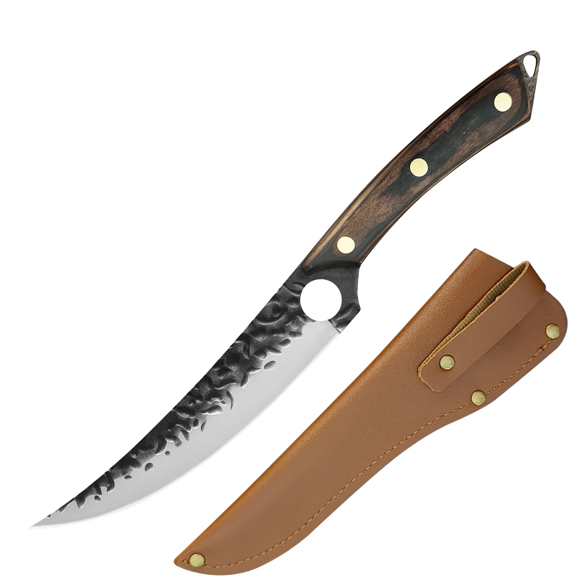 

6inch Professional Forged Boning Knife Stainless Steel Blade Kitchen Cutting Knives Chef Butcher Meat Cleaver Fruit Knife