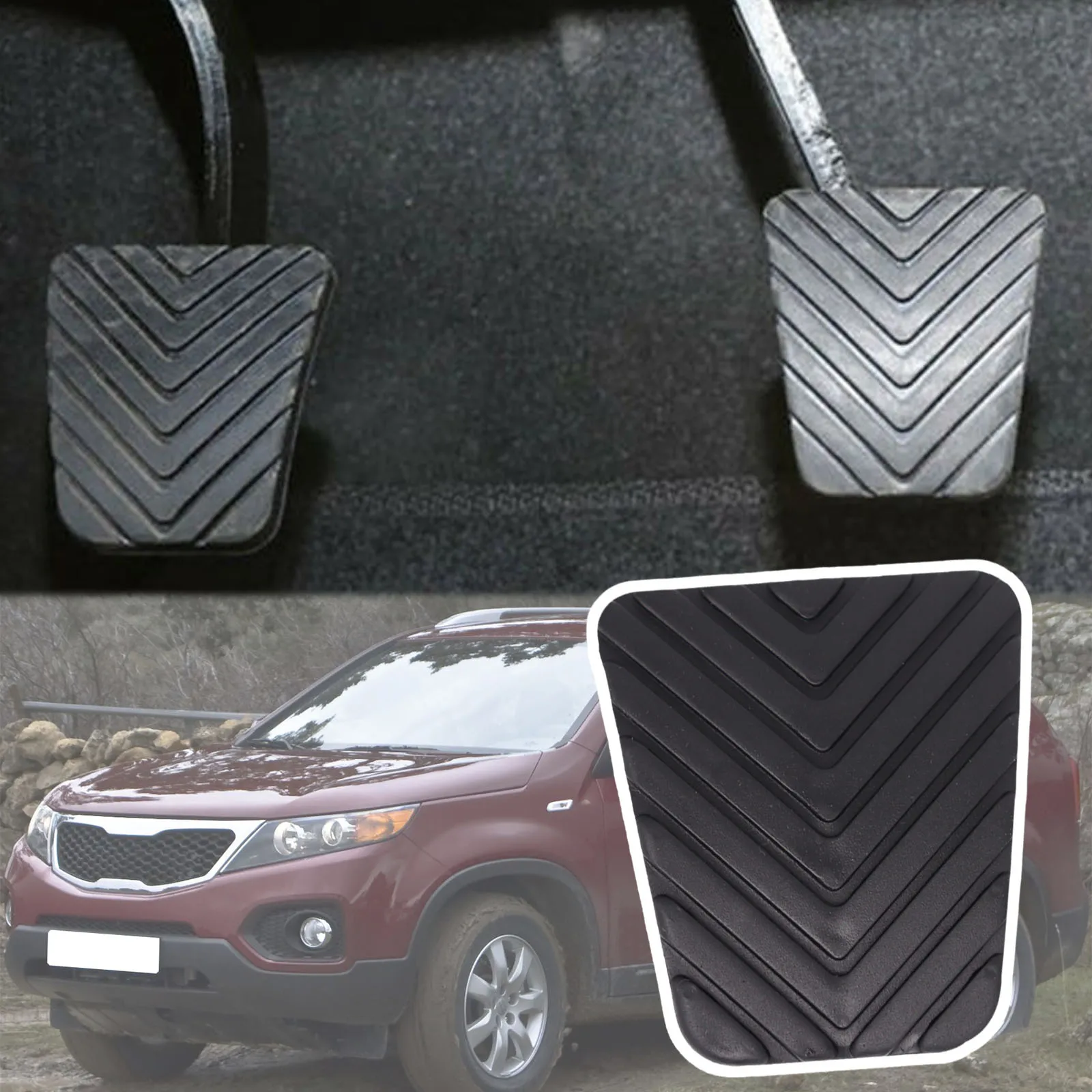 Резиновая накладка на педаль тормоза и педали для Kia Sorento UM XM BL 2002 - 2008 2009 2010 2011 2012 2013