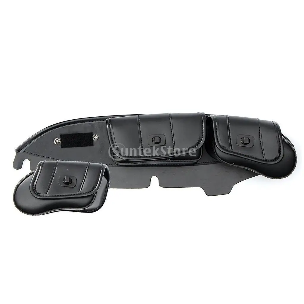 

Black Windshield Windscreen Pouch Bag for Touring FLHT FLHTCStreet Glide