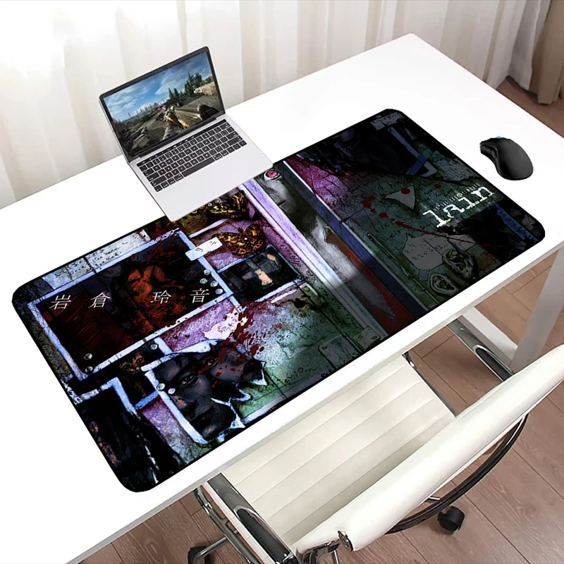 

Lain Xxl Mouse Pad Gamer Gaming Laptops Non-slip Mat Deskmat Pc Accessories Mausepad Mousepad Mats Keyboard Cabinet Mause Pads