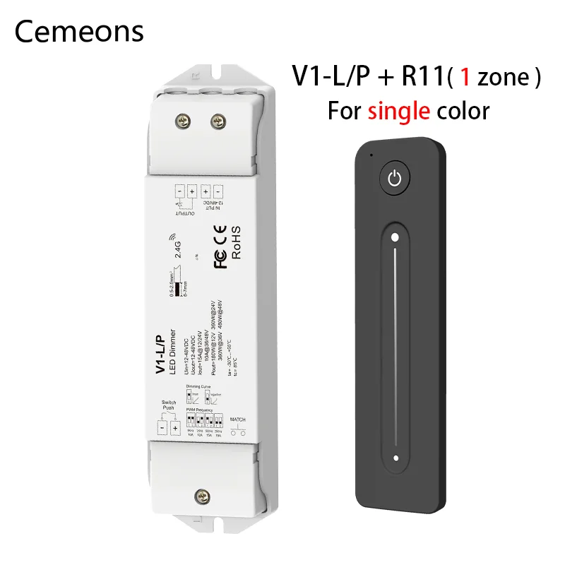 

Беспроводной диммер V1-L/P для светодиодной ленты