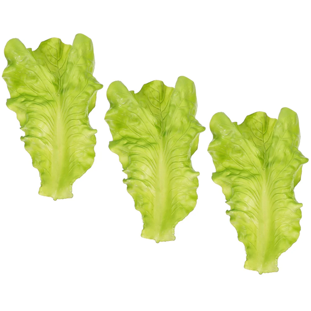 

Kitchen Simulation Vegetable Realistic Lettuce Prop Food Decor Restaurant Display Simulated Leaf