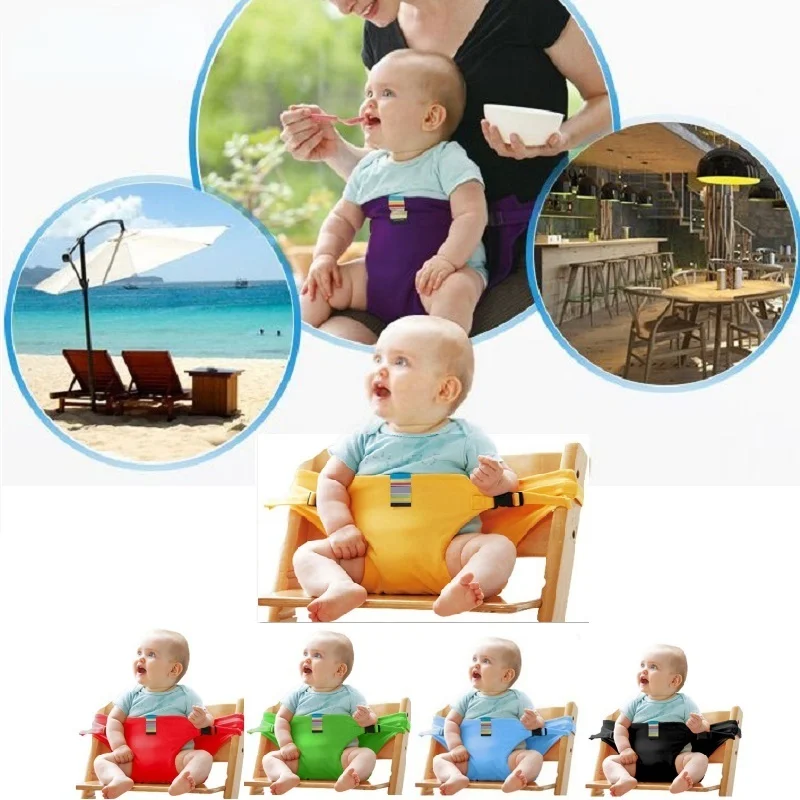

Baby Dining Chair Safety Belt Portable Seat Lunch Chair Seat Stretch Wrap Feeding Chair Harness Baby Booster Seat