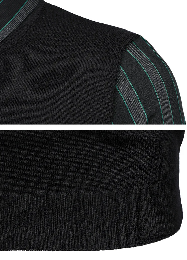 Новинка 2022 Осенний облегающий мужской Молодежный вязаный свитер с имитацией