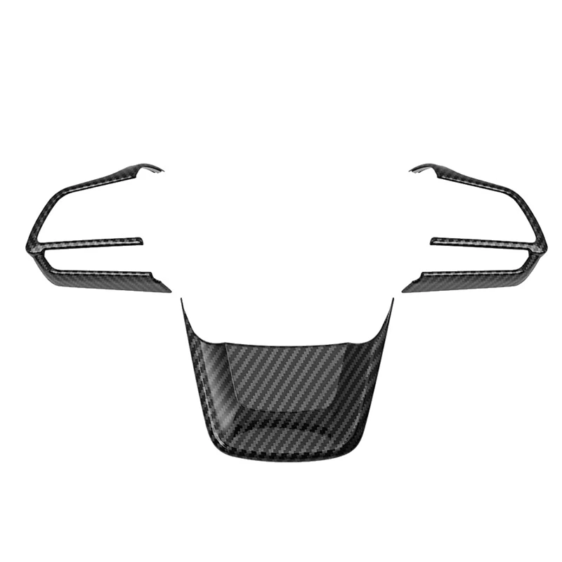 

For Toyota Sienna 2021 2022 Carbon Fiber Car Steering Wheel Cover Trim Interior Decoration Stickers Accessories