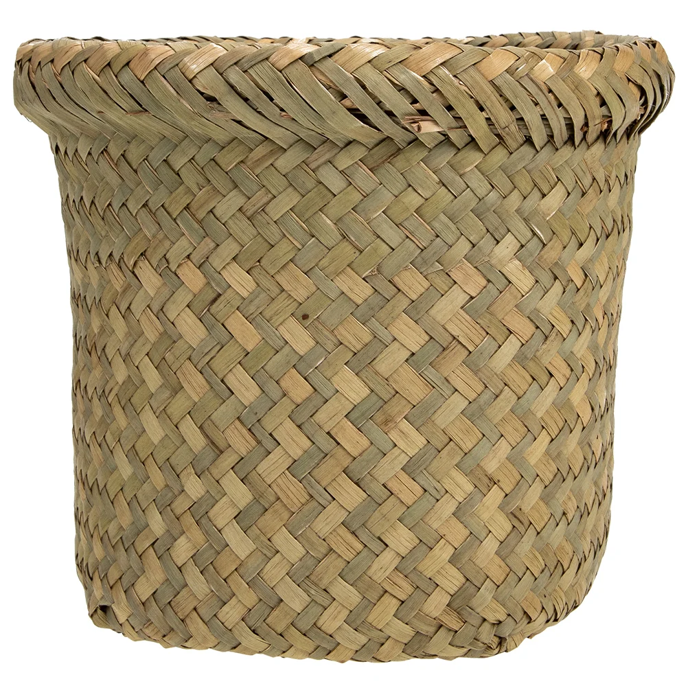 

Trash Bin Garbage Can Kitchen Basket Waste Bins Wicker Containers Woven Cans Bedroom Container Rubbish Paper Wastebasket Out