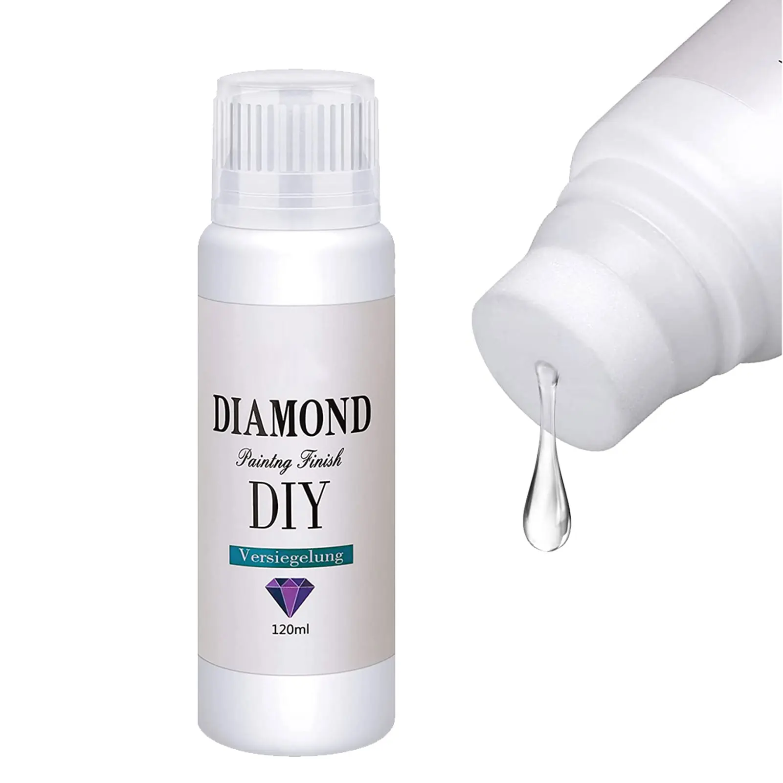 

120ml DIY DiamondPainting Conserver Permanent Hold & Shine Effect Sealer For All 5D DiamondPainting Brightener Glue