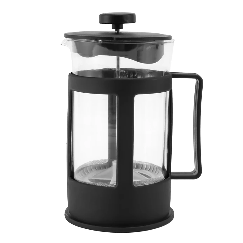 

Glass French Press Coffee Tea Maker, 600Ml Coffee Press, Borosilicate Glass With Heat Resistant Handle