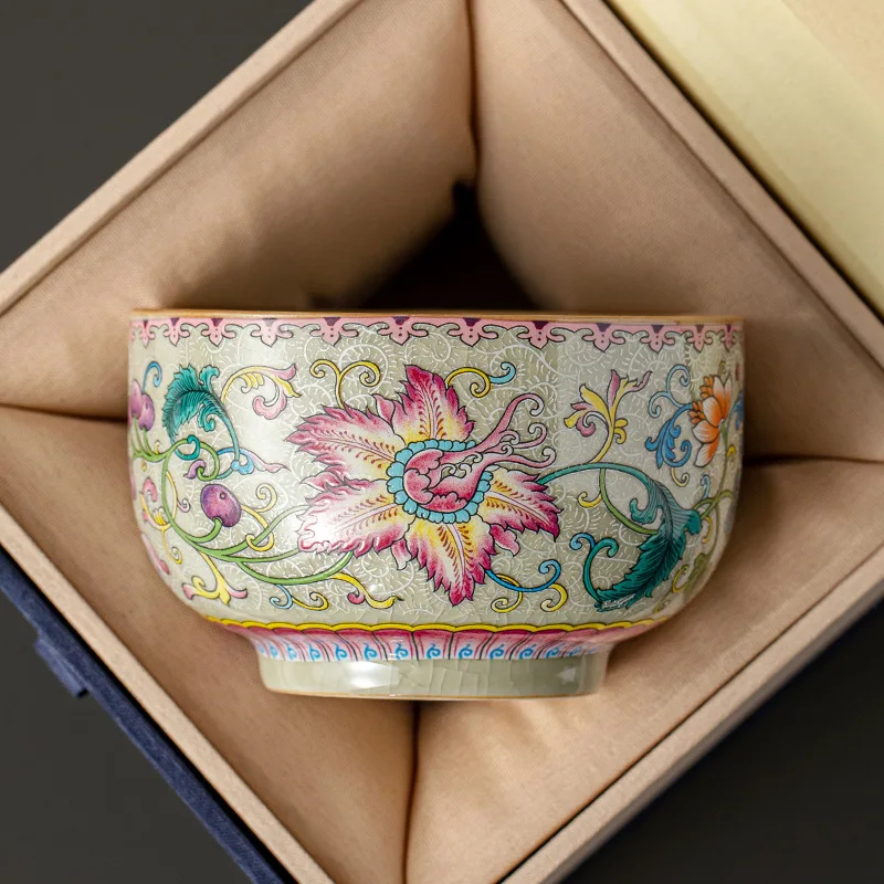 Старая глина для керамики Ling Xiaohua синяя чашка LAN чая мастера Одиночная всей семьи