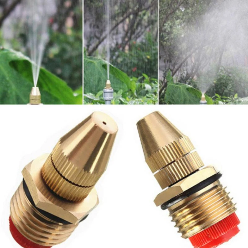 Brass Threaded Spout Nozzle Garden Nozzle Fitting Adjustable Water Flow Brass Spray Mist Nozzle Garden Nozzle Accessories