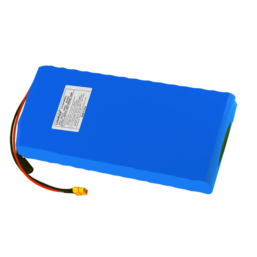 Литиум-ионный аккумулятор LiitoKala 36V Battery 20ah для электровелосипеда с 20A BMS 18650 10S6P Lithium Pack с 42V 2A зарядным устройством.