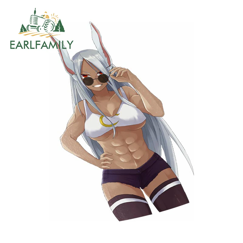 Earlfamily 13см для Mirko My Hero Academia Наклейки на автомобиль Окклюзия Царапины Водонепроницаемые наклейки Креативное оформление бампера каравана.