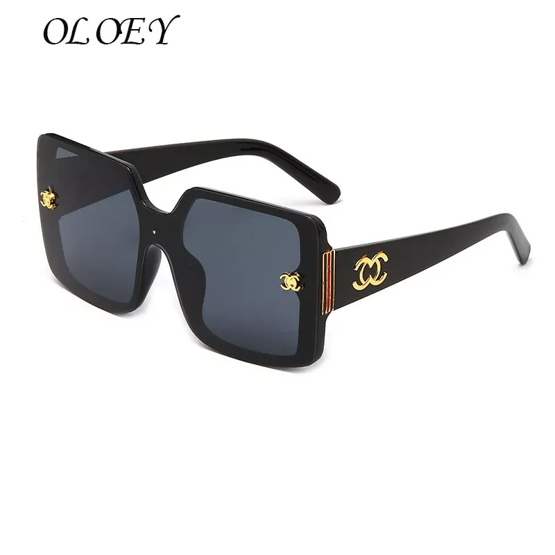 

New in Sunglasses Women Fashion Mirror vintage Sun Glasses Big Frame Windproof Shades Men Flat Top Driving Goggles UV400 Eyew y2