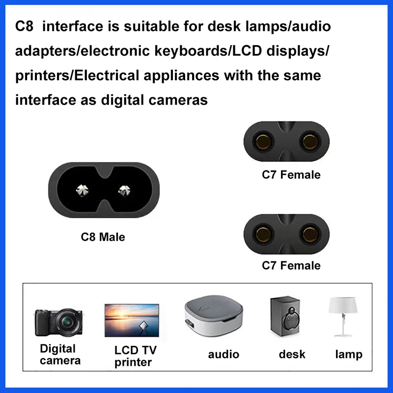 2-контактный штекер на 2 гнезда C7 Y