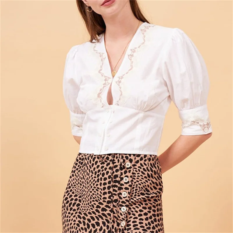 

Light Luxury Socialite French Unique Super Fairy Heavy Industry Temperament Comfortable Top