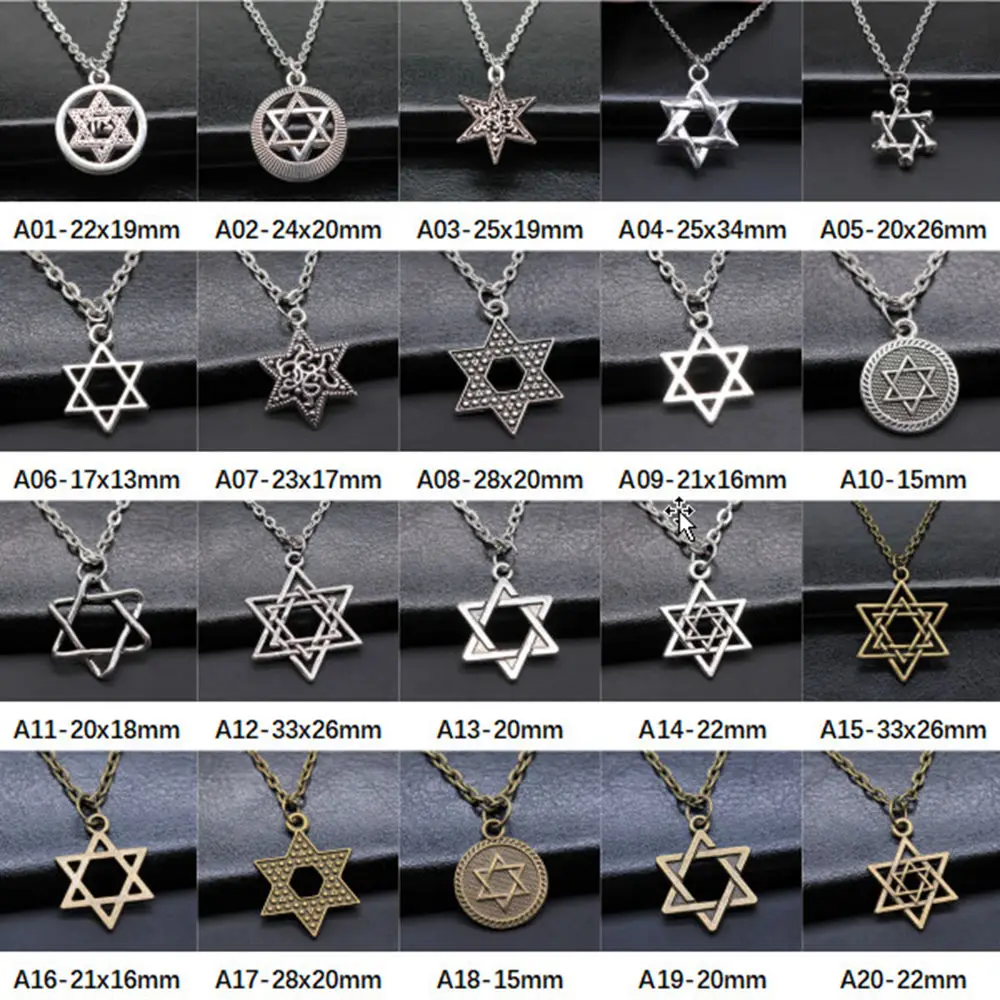 

New Arrival Six-pointed Star Charms Pendants Necklace Female Gift Fashion