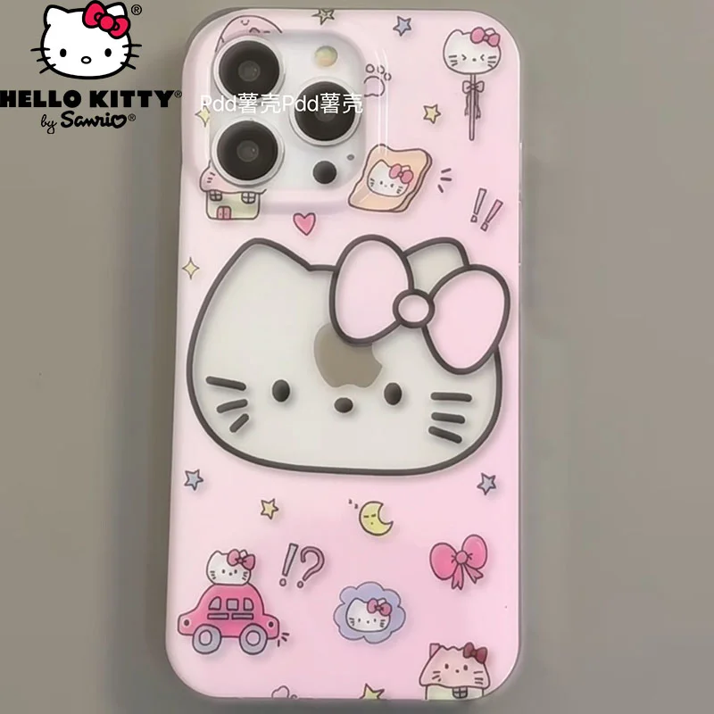 

Sanrio Hello Kitty Phone Case My Melody for IPhone 11 12 13 14 Pro Max XR Xs Ins All-Inclusive Anti-fall Shockproof Back Cover