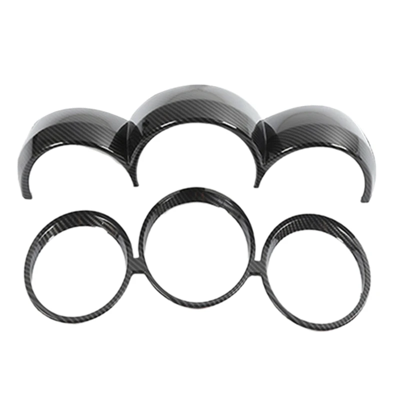 

2 шт. для Dodge Nitro 2007-2012 из углеродного волокна Внутренний приборной панели измеритель дисплей рамка Крышка отделка