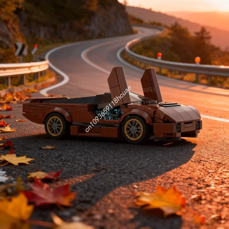 Фото 218 деталей MOC 8 Wide Wraith Movie Car Dodge Turbo: Модель автомобиля из фильма, конструктор, подарок на праздник, игрушка для сборки своими руками, креативный подарок на день рождения №1