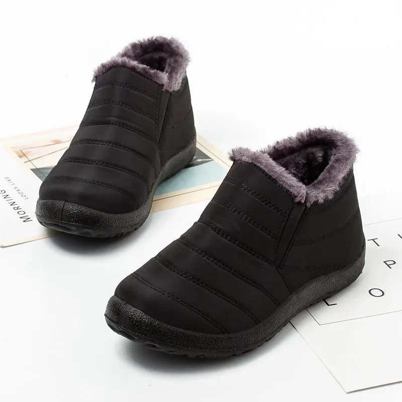 

2022 Winter Boots Women Ankle Boots for Woman Waterproof Women Shoes Flat Casual Winter Shoes Plus Size Boots for Women