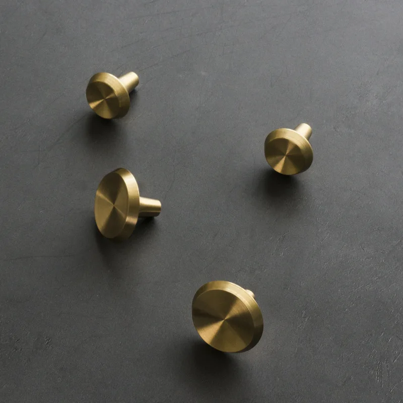 

Nordic Brass Light Luxury New Chinese Style Wardrobe Cabinet Drawer Handle Antioxidant Pure Knob Pull Furniture Hardware