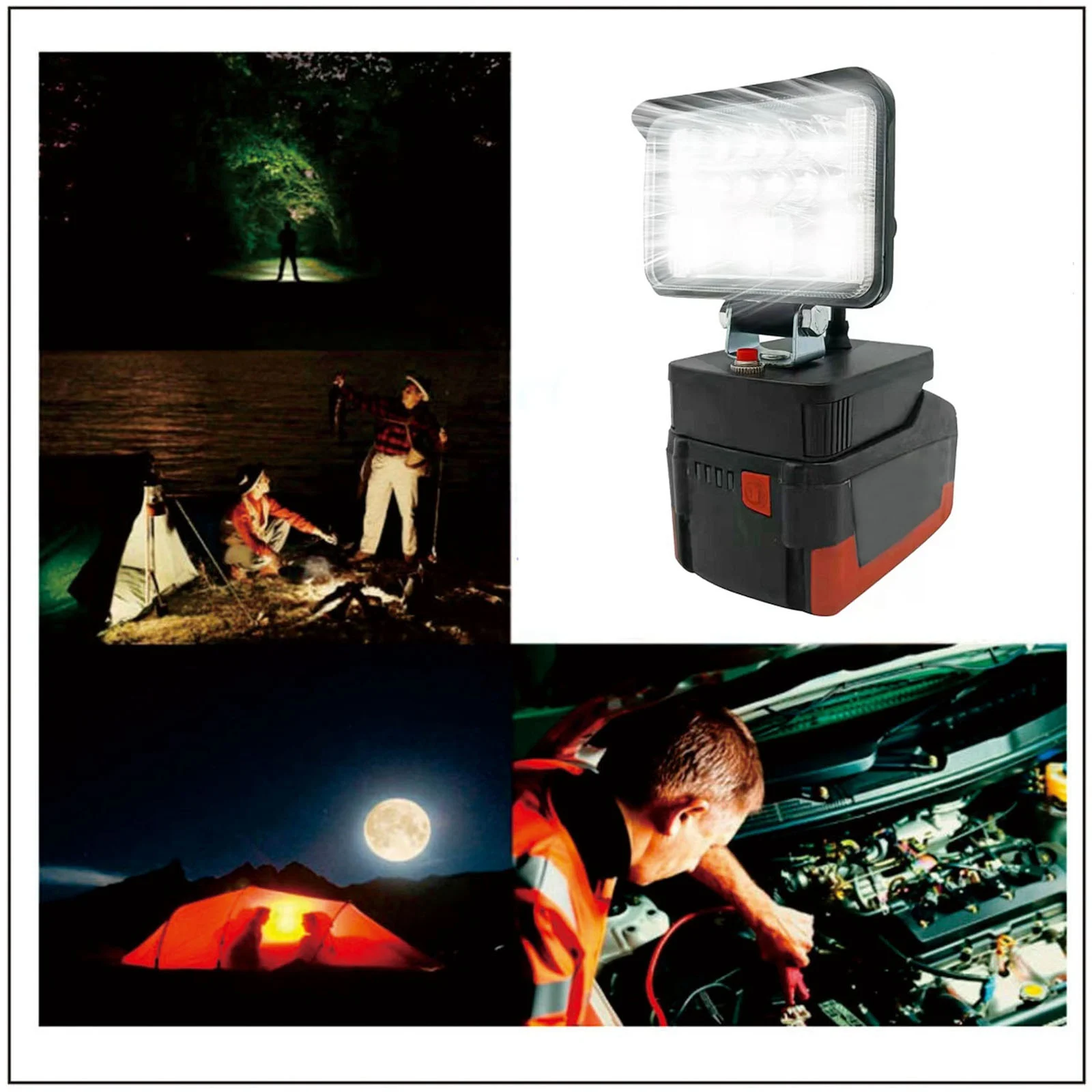 

For Metabo 18V series Lithium Battery Converted Into High Performance LED Lighting Work Light