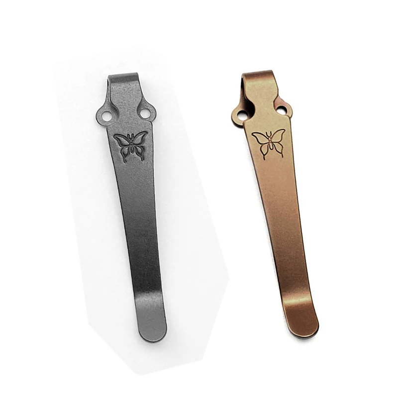 

Титановый зажим для ножа Benchmade Griptillian 535 Bugout 940 Emerson с рисунком бабочки