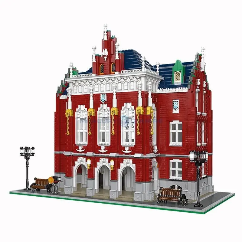 

Конструктор MOC 89123 детский, красный, модульный, для школы