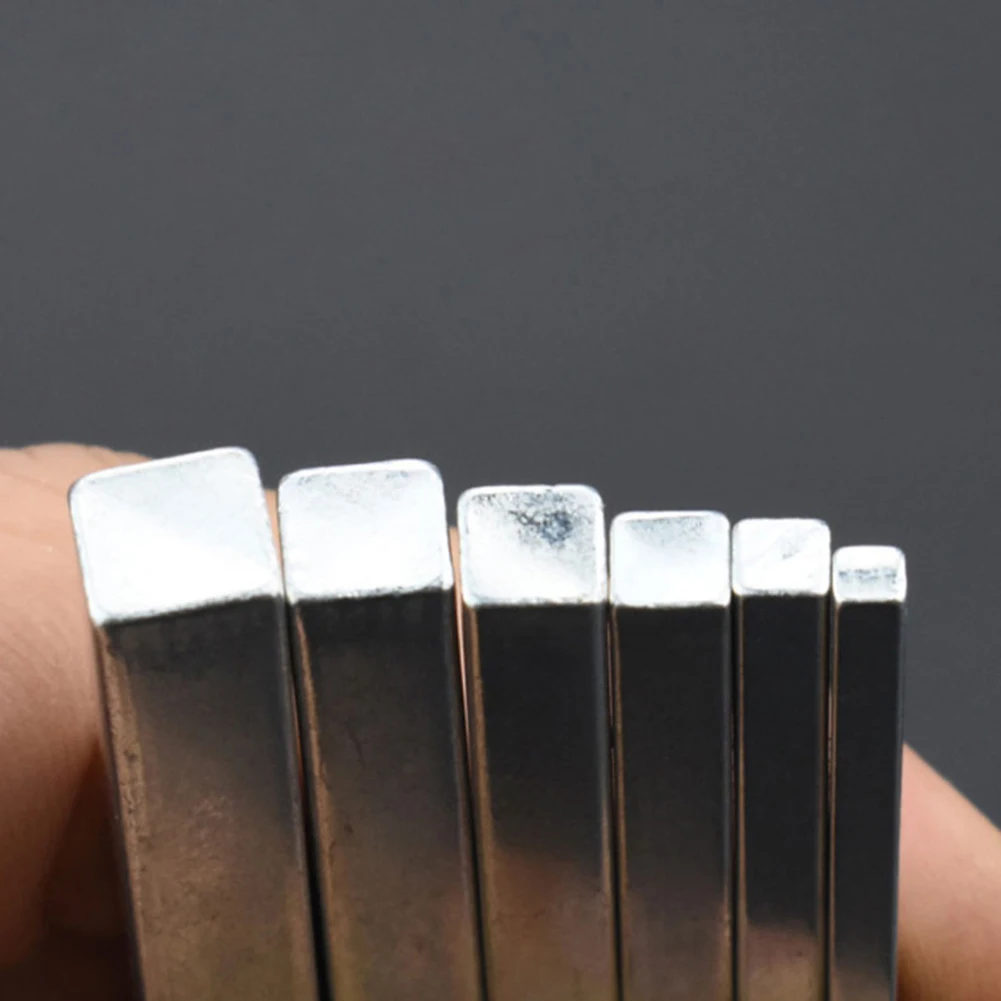 

6Pcs Head Wrench L Shape Square Head Wrench Tighten The Square Screw Best Price Chromium Vanadium Steel Garden Tools