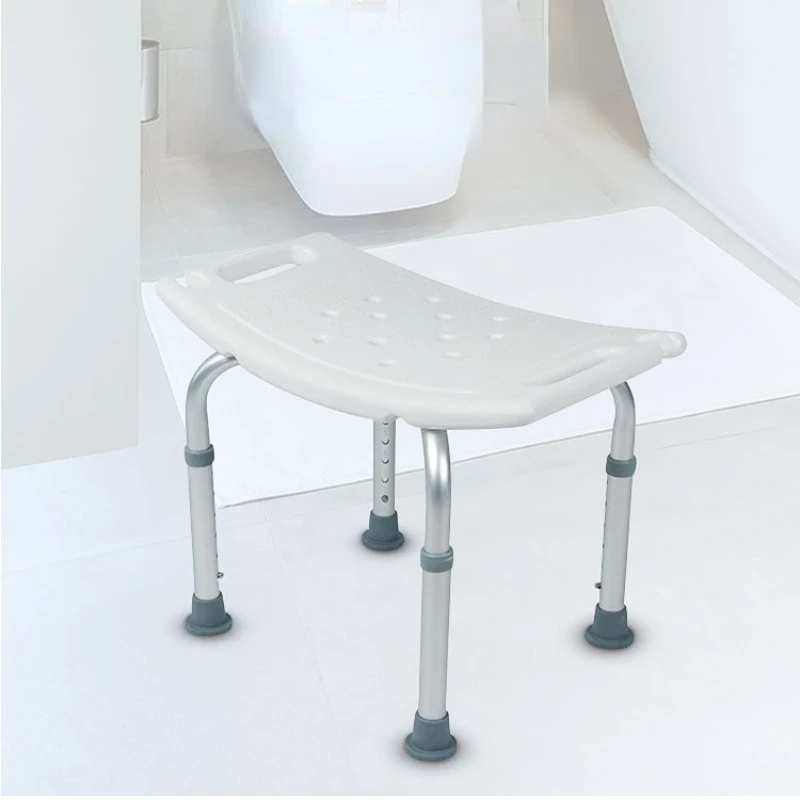 

Non-slip Bath Chair 6 Gears Height Adjustable Bathroom and Shower Chair Elderly Folding Bath Chair Furniture Stool Shower Bench