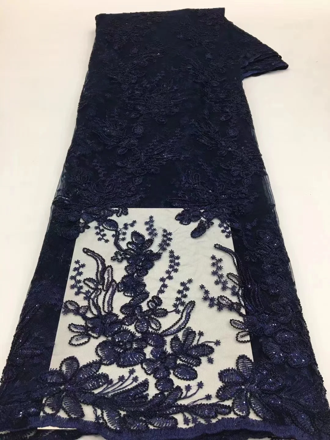 

BlueSequin Lace African Lace Fabric White 2022 High Quality Lace French Lace Fabric Mesh Nigerian Lace Fabrics For Wedding Dress