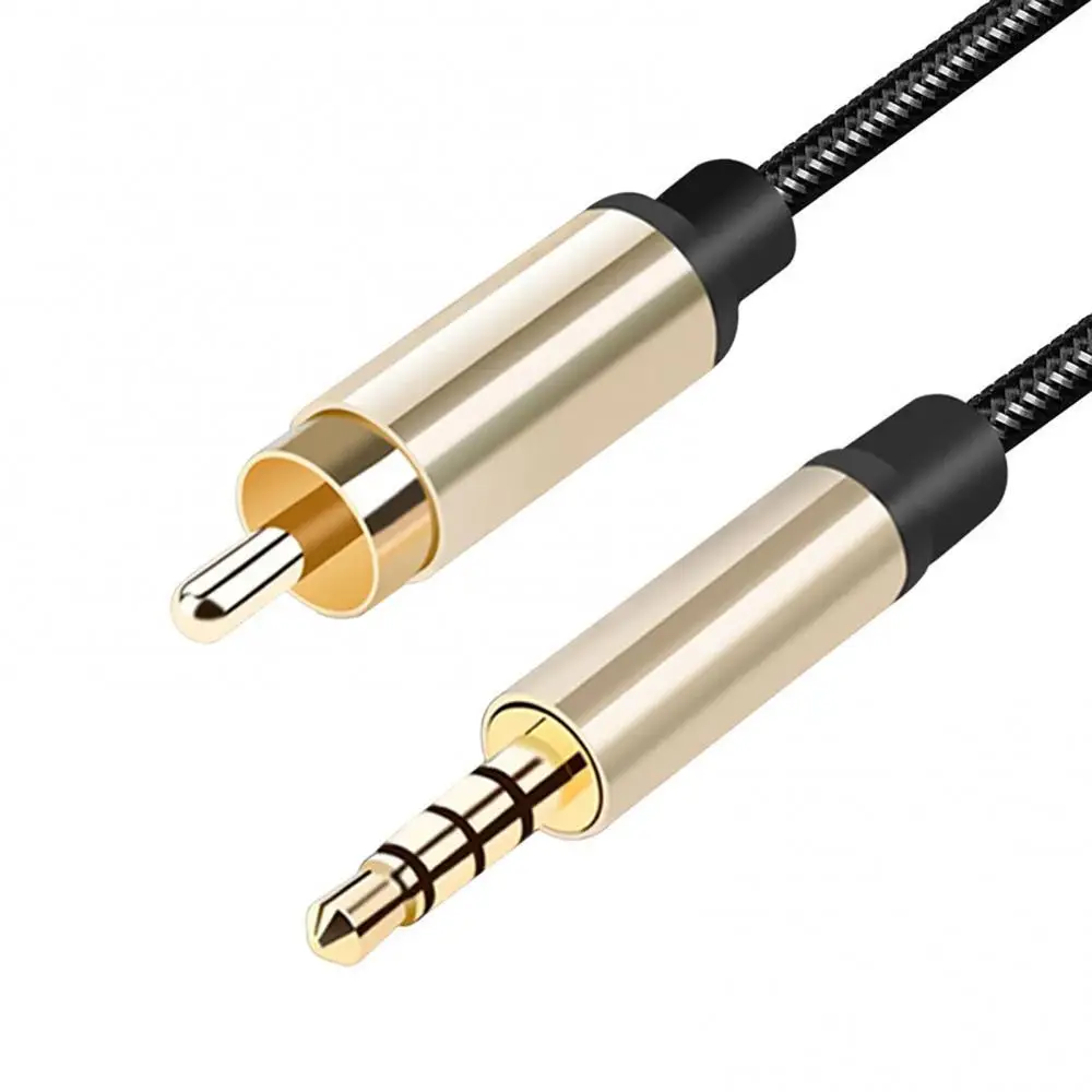 Coaxial Digital 3.5mm Jack To RCA Stereo SPDIF Audio 1/8 TRRS Connector Cable for Xiao-mi TV 1/2 TCL Toshiba Television Soundbar