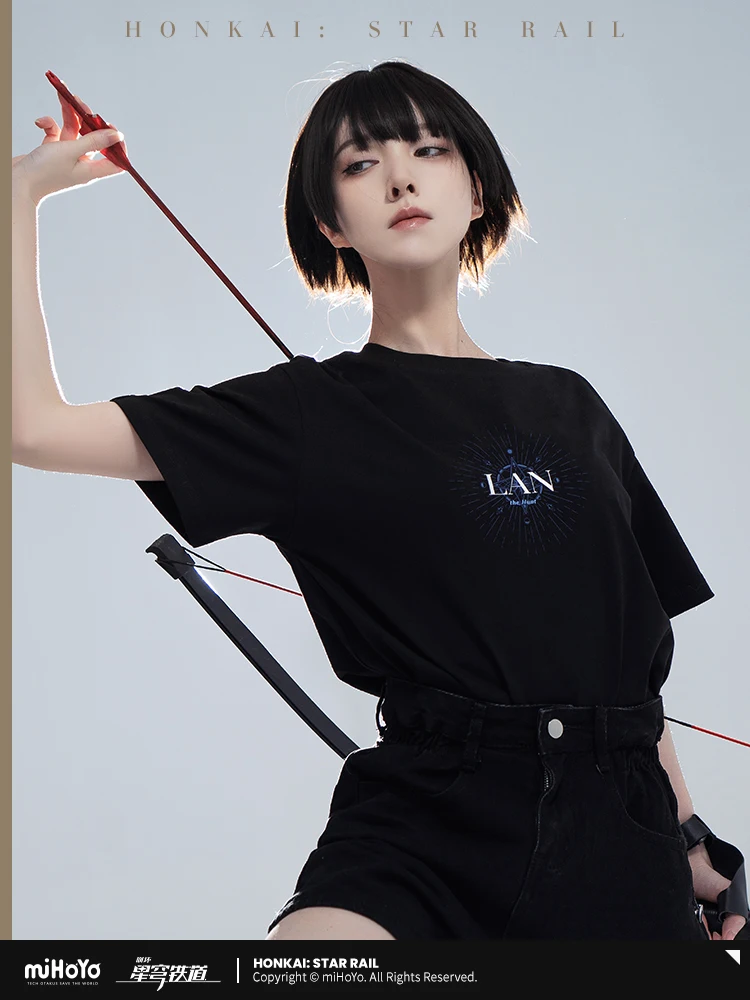 Футболка MiHoYo с коротким рукавом для косплея официальная оригинальная серия тема