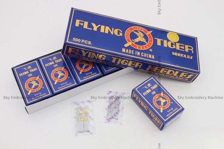 100 шт. швейные иглы Летающий тигр DBXK5 DB * K5 9 10 11 12 14 16 игл для домашней вышивки Tajima