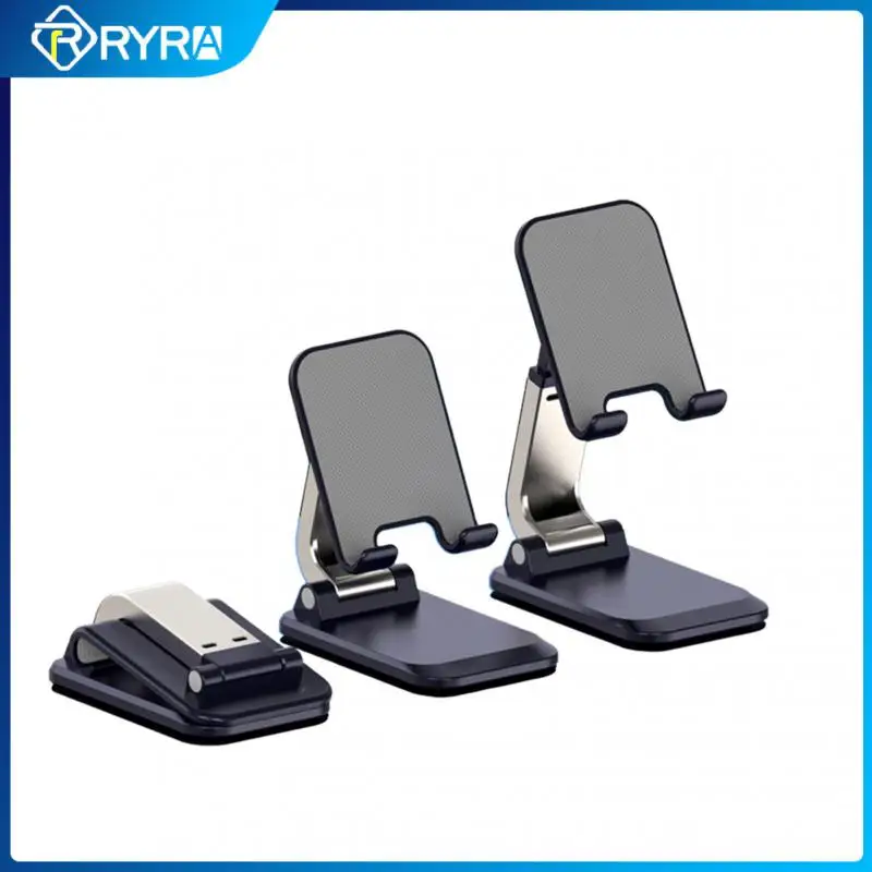 

RYRA New Aluminum Alloy Mobile Phone Stand Foldable IPad Tablet Support Desk Cell Phone Bracket Holder For Smart Phone Xiaomi