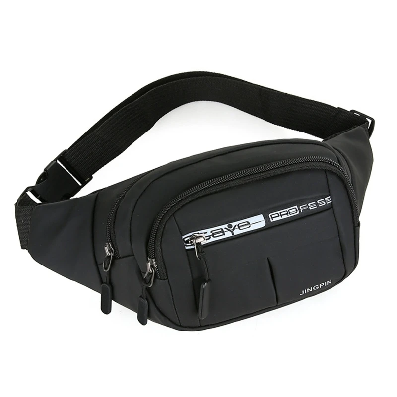 Outdoor Waist Bag Waterproof Belt Bag Running Jogging Belt Pouch Zipper Pack Mobile Phone Bag Oxford Cloth Chest Bag