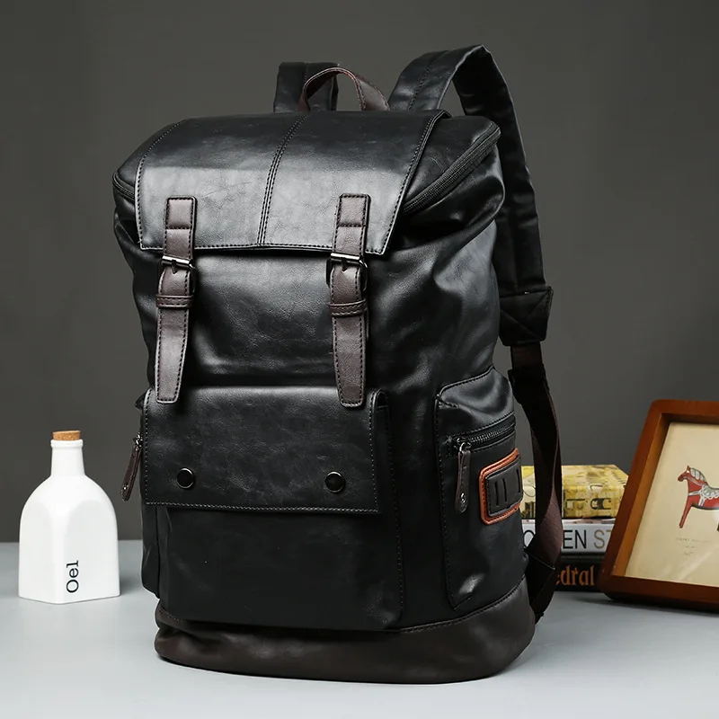 

Bag Laptop Fashion Capacity Bags Antitheft Backbag For Backpacks High Backpack Travel Mens Business School Lether Student Men
