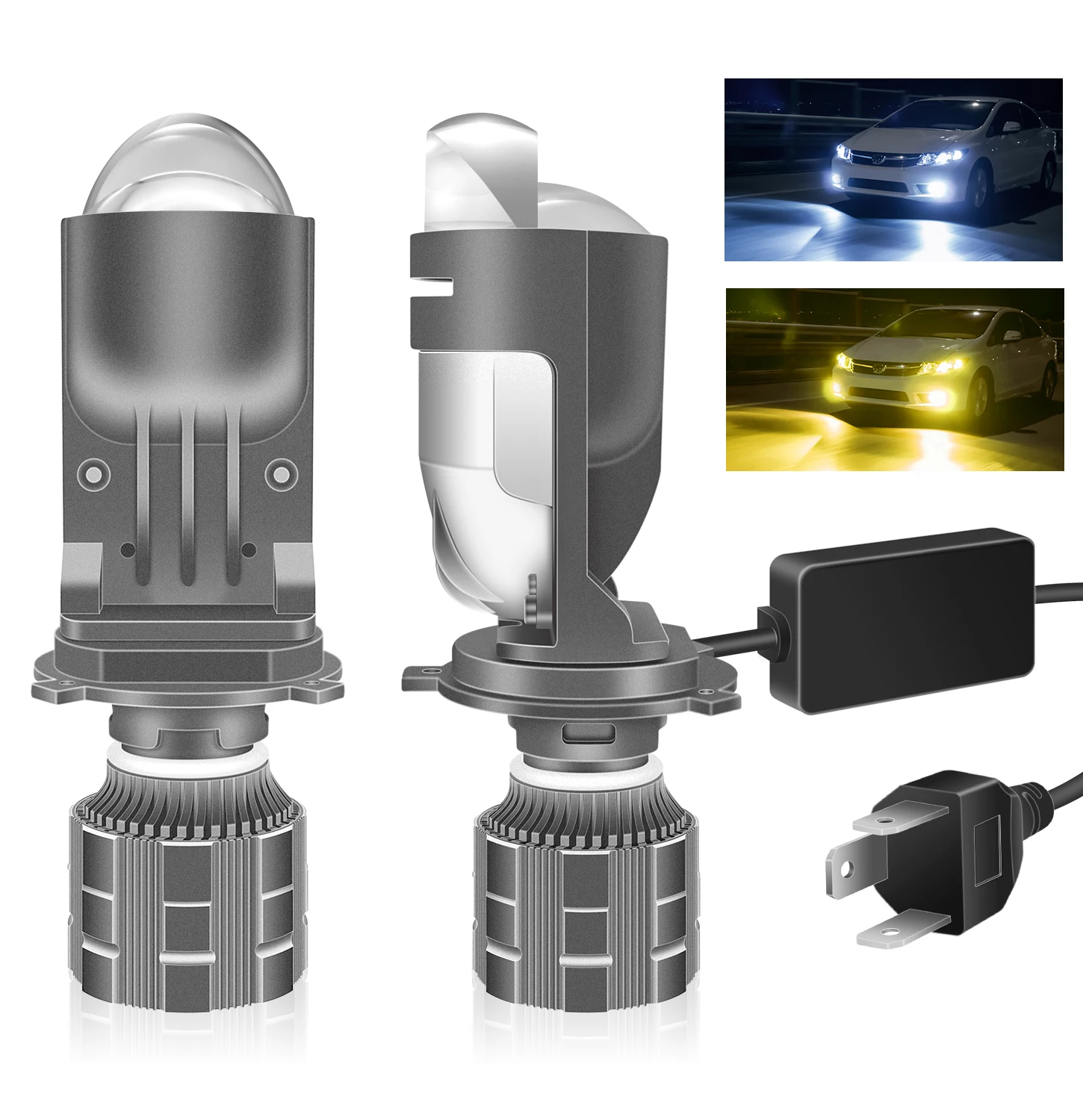 2 шт. Автомобильные светодиодные лампы h4 csp