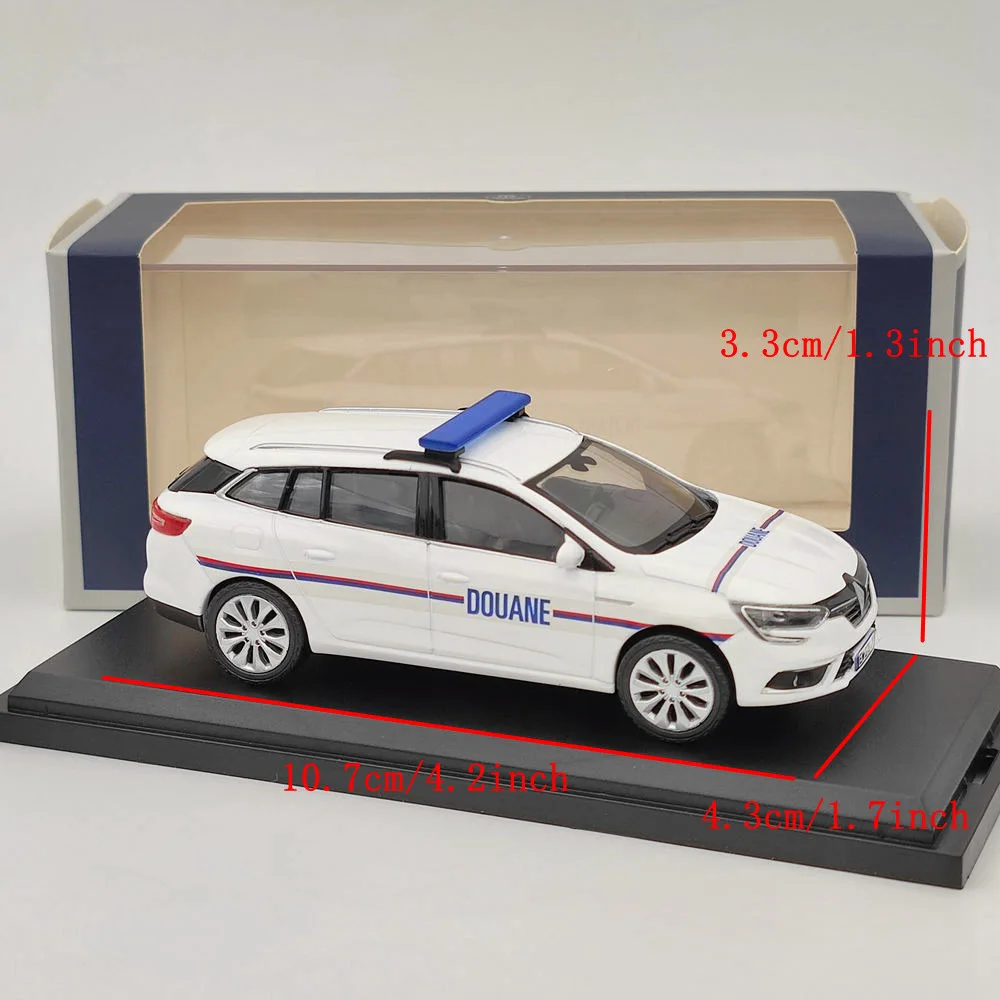 Коллекция автомобилей Norev 1:43 Megane IV Estate 2016 белые литые модели