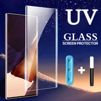 Tempered Glass For Samsung Galaxy S22 Ultra Screen Protector S21 S20 Plus S10 Note Liquid Film